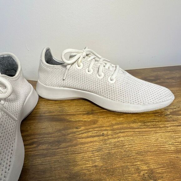 Allbirds Shoes Womens 8 White Tree Runner Trainers Comfort Sneakers - Picture 3 of 11